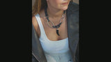 Black Agate Carabiner Choker