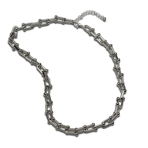 Stainless Steel Horseshoe Link Chain choker (NC-1143)