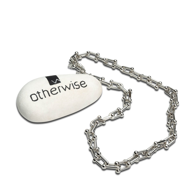 Stainless Steel Horseshoe Link Chain choker (NC-1143)