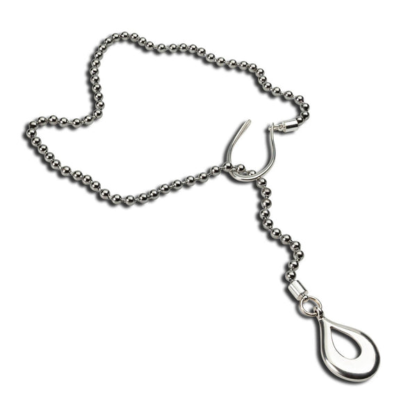 Classy stainless steel chain necklace with drop pendant  (NC-1149)