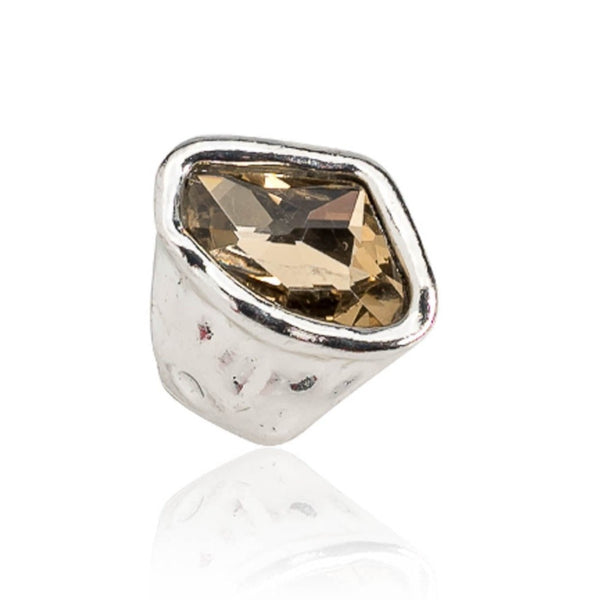 Elegant irregular crystal ring (R-2048) ​