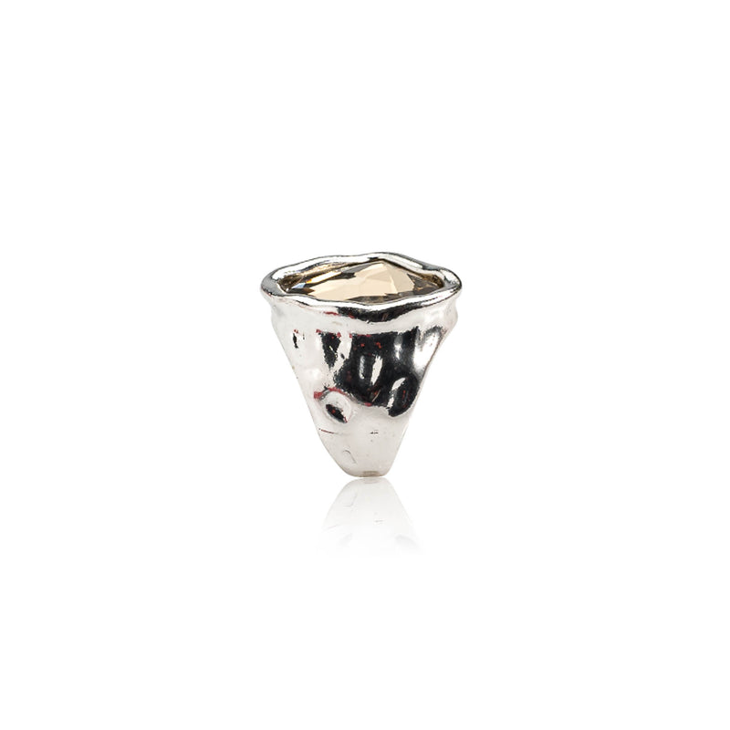 Elegant irregular crystal ring (R-2048) ​