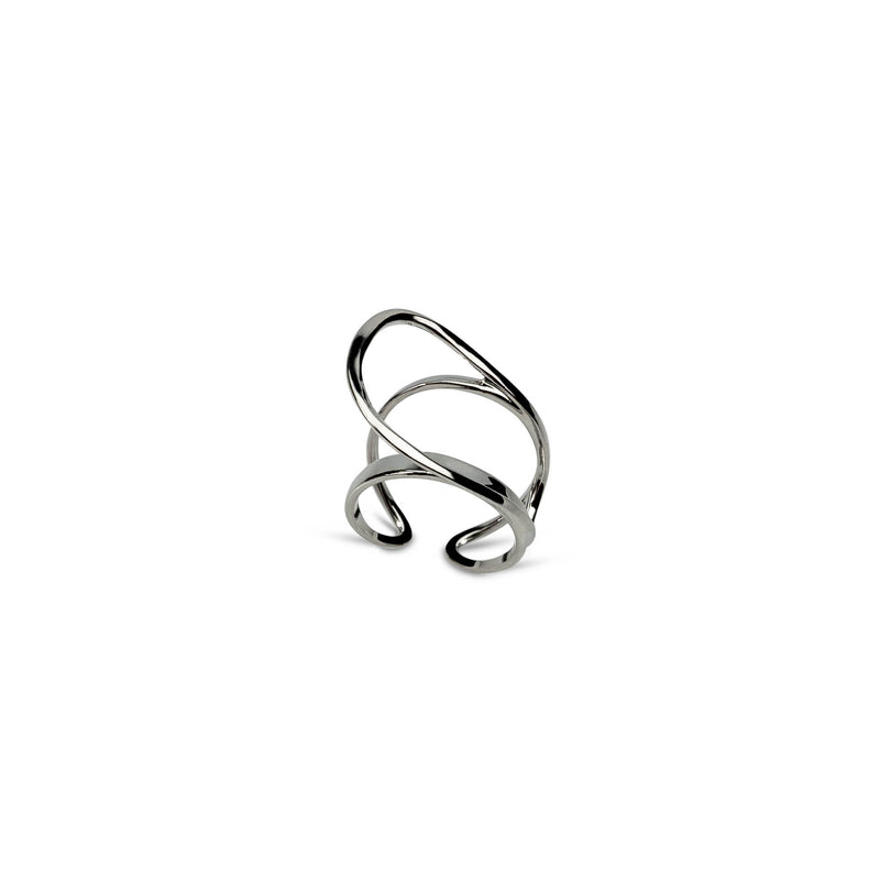  Silver Abstract Ring (R-2066)