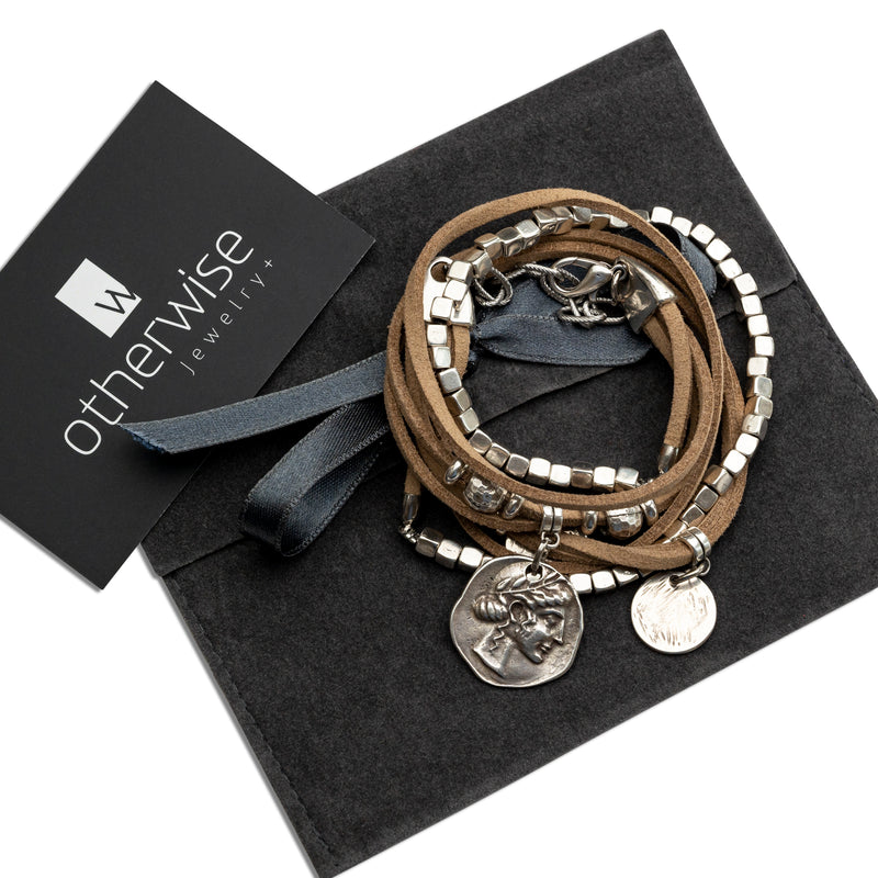 Suede Wrap Boho Bracelet (BR-381)