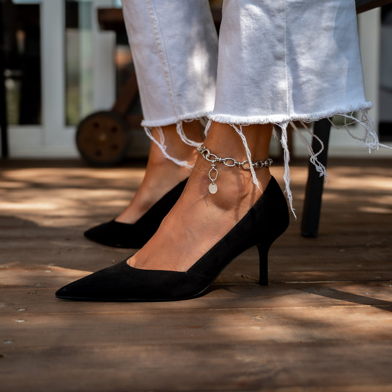 Stainless steel thick chain anklet/bracelet (BR-383)