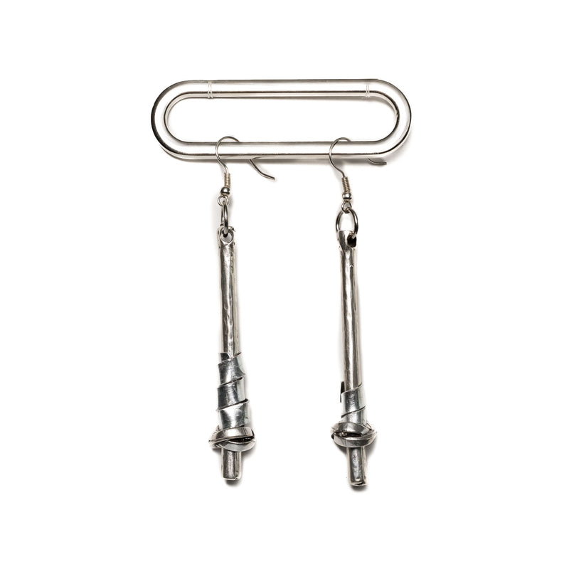 Earrings - Silver-plated  Metal Earrings (E-4000)
