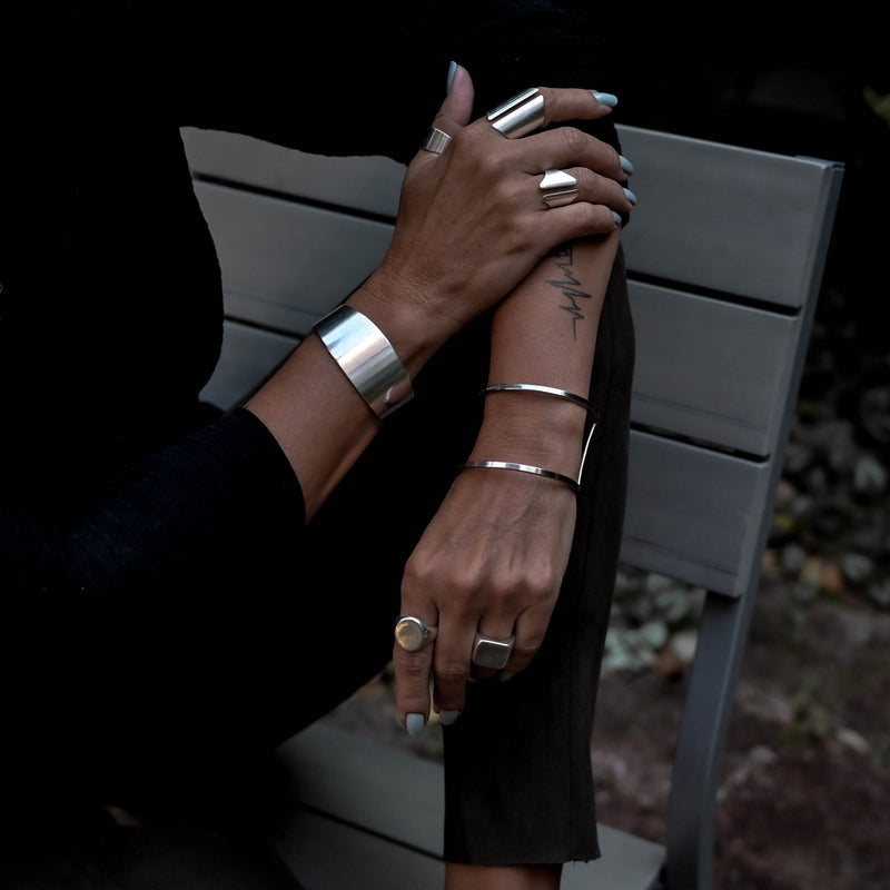 Stacked Brass Cuff Bracelet
