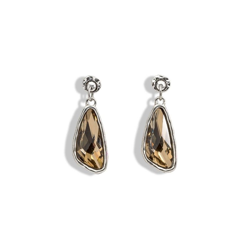 Elegant irregular Crystal  earrings (E-4026)​