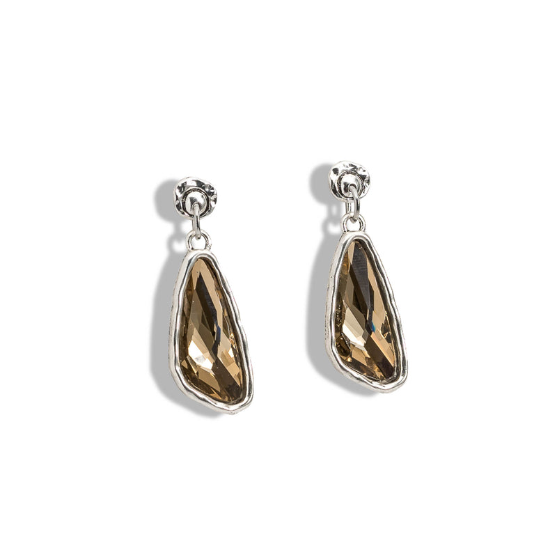 Elegant irregular Crystal  earrings (E-4026)​