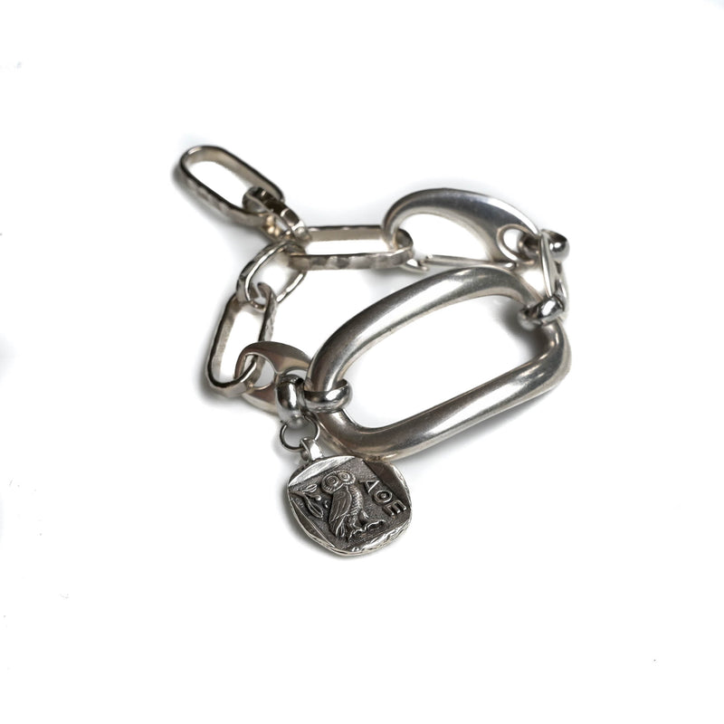 Metal bracelet with Zamak oval hoop (BR-417)