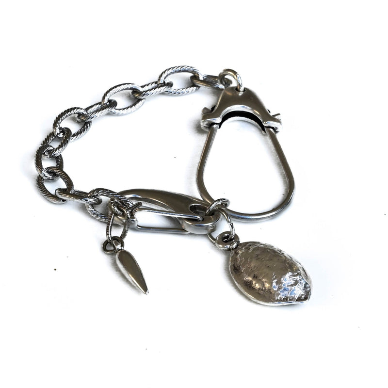 Edgy metal chic bracelet (BR-434)
