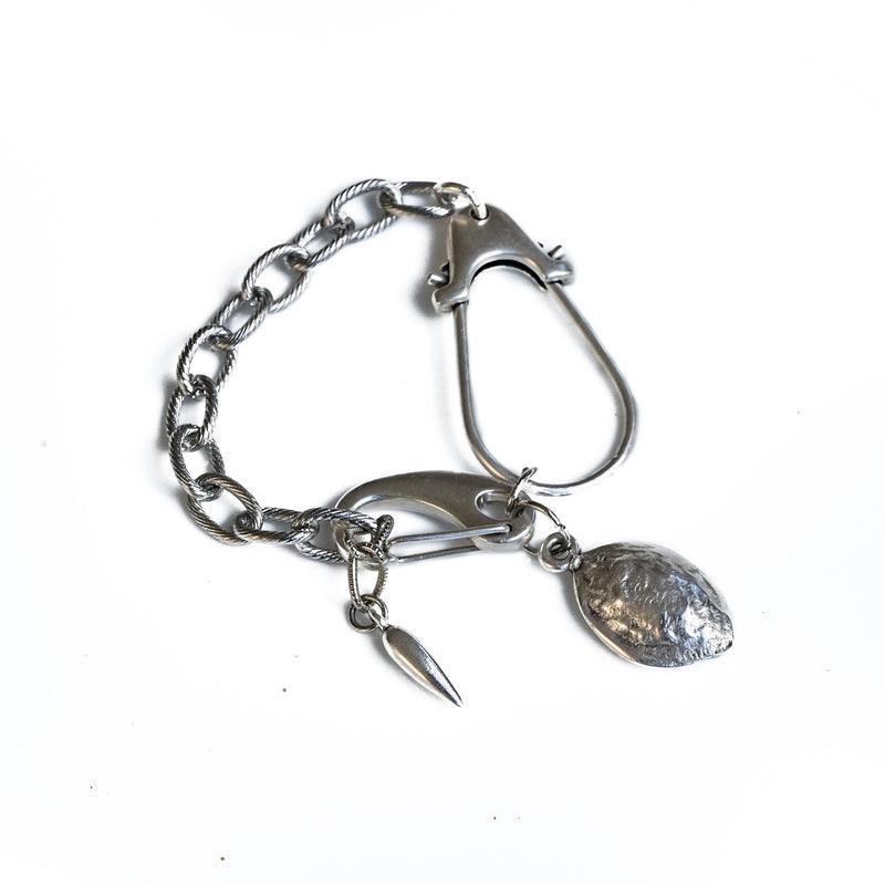 Edgy metal chic bracelet (BR-434)
