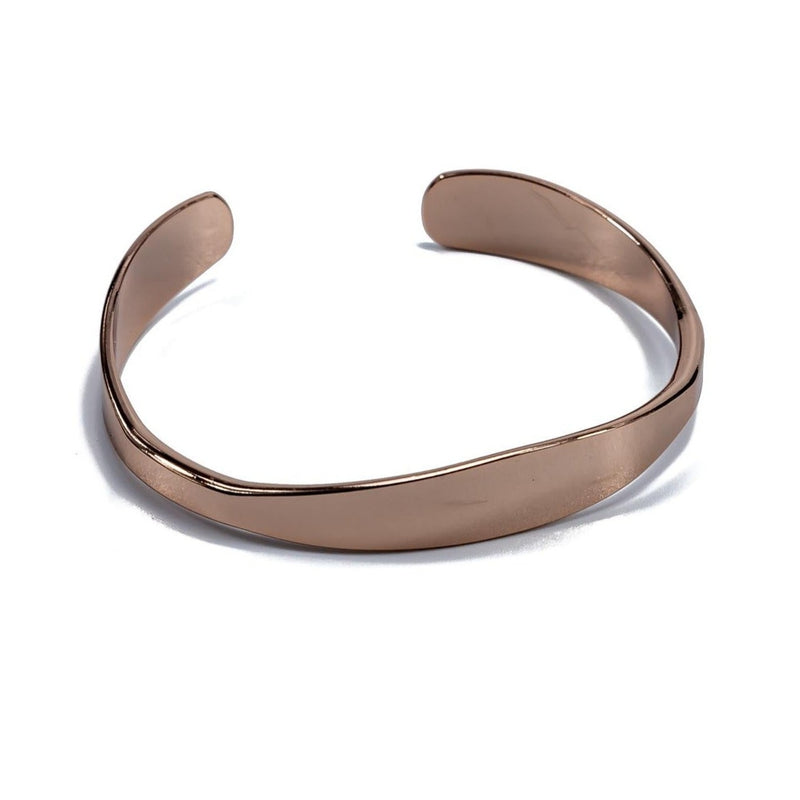 Rose gold bangle with flexible metal (BR-318) - Otherwise Jewelry+