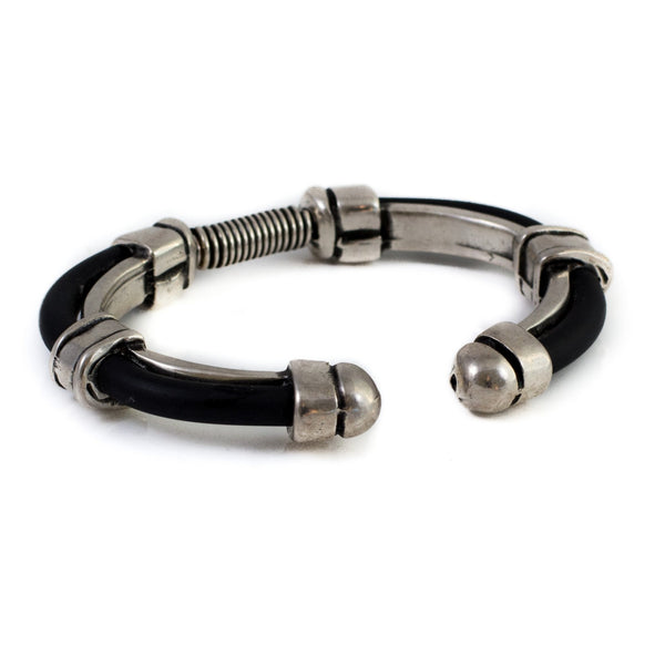 Bracelet - Metallic Bracelet Black Silicon (BR-243)